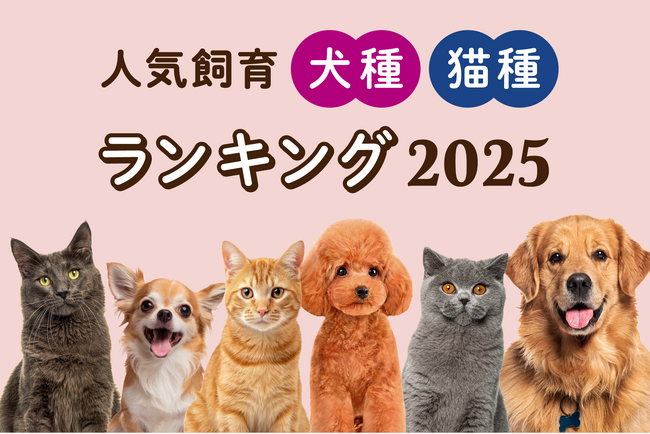 「人気飼育犬種・猫種ランキング2025年版」発表！
