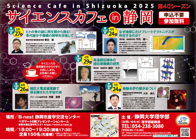 サイエンスカフェ in 静岡シーズン40を開催します