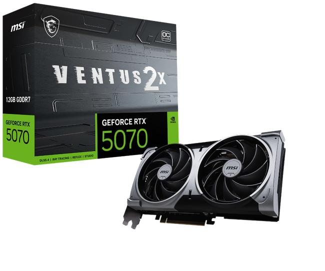 MSI、GeForce RTX 5070搭載のグラフィックスカード「GeForce RTX(TM) 5070 12G VENTUS 2X OC/NV」を発売
