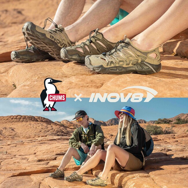 CHUMS×INOV8初のコラボレーション!あそびゴコロ溢れるアウトドアサンダルが登場!