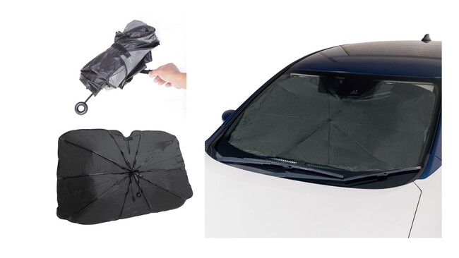 AQ.シリーズから汎用＆車種専用の折りたたみ傘型サンシェード新発売