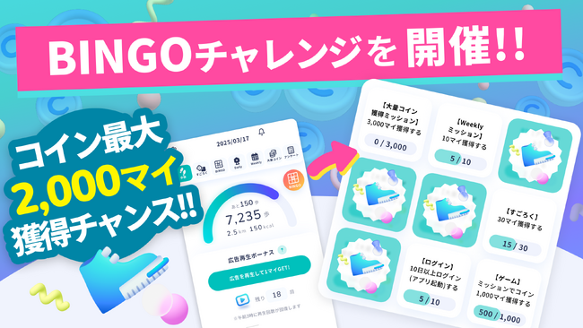 ビンゴを楽しんでコインをたくさん獲得しよう！ スマホアプリ「アルコイン」で「BINGOチャレンジ」を開催