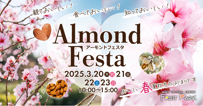 【はままつフルーツパーク時之栖】アーモンドフェスタ2025