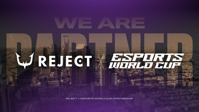 eスポーツチーム「REJECT」、Esports World Cup Foundation Club Partner Program 2025に選出決定！