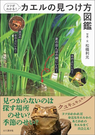 長年カエルを撮り続けてきたカメラマンが伝授する『コツがわかる！カエルの見つけ方図鑑』発売