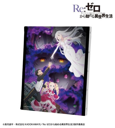 『Re:ゼロから始める異世界生活』のキービジュアル キャンバスボード、オーロラフラッシュTシャツ、A3マット加工ポスターなどの受注を開始！アニメ・漫画のオリジナルグッズを販売する「AMNIBUS」にて