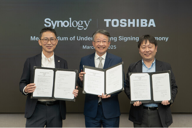 Synology と東芝、戦略的パートナーシップ締結