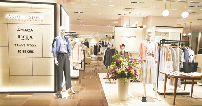 三陽商会の婦人服ブランドの複合型コンセプトショップ「SANYO Style STORE」都内初の新店が大丸東京店にオープン
