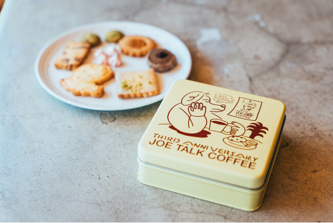 恵比寿の「JOE TALK COFFEE」、3周年を記念して8種類のクッキーが入ったクッキー缶「3rd Anniversary JOE TALK COFFEE Special Set」を数量限定販売