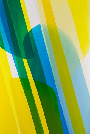 【京都 蔦屋書店】中島麦の個展「DIVING to COLOR OCEAN」を4月4日（金）より開催。筆を使わず、重力が生み出す色彩の美しさを探究する。