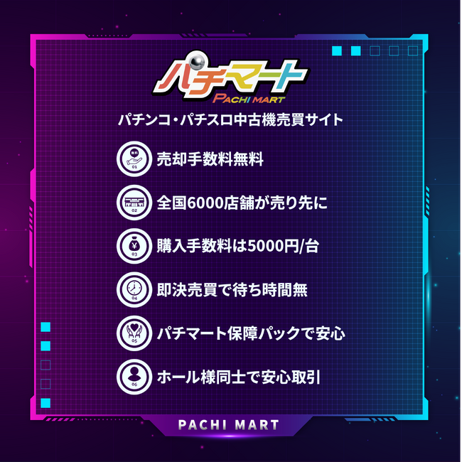 パチンコ・パチスロ中古機の即決売買プラットフォーム「パチマート」誕生！