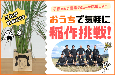 【食育×米】おうちでお米が出来る！？稲作キットで子供たちに食育体験を！「COREZO FAMILY FUNDING」新プロジェクトを公開