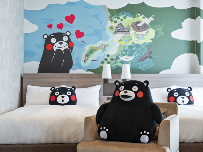 くまモンと過ごす特別な旅！人気の「くまRoom(R)」が熊本の魅力を詰め込みリニューアル！新たな客室タイプと客室数を増やし、さらにバージョンアップ！