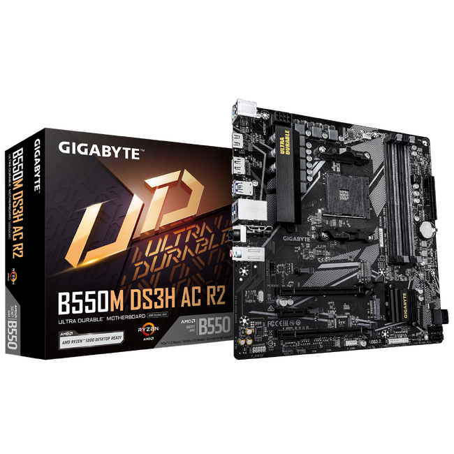 GIGABYTEよりAMD B550チップセット搭載Wi-Fi 対応Micro-ATXサイズ汎用マザーボード「GIGABYTE B550M DS3H AC R2」発売