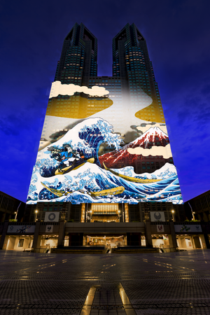 ~ 1年間で約52万人が観覧した「TOKYO Night & Light」 ~新たな作品「時を駆ける飛脚」の上映を開始!