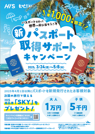 海外旅行拡大プロジェクト　新パスポート取得サポートキャンペーン実施