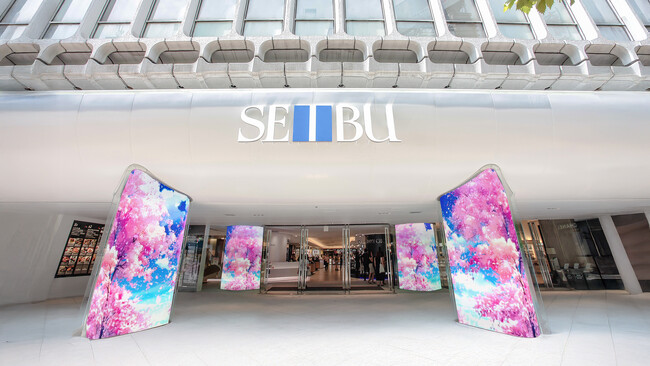 【西武渋谷店】さくらフェス開催中~渋谷に桜のデジタルアート登場~