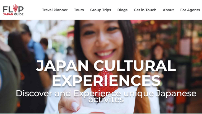 【海外アクセス2万/月以上】インバウンド旅行ブランドFlip Japanが自社サイトで日本文化体験の予約サービスを開始：体験事業者募集中
