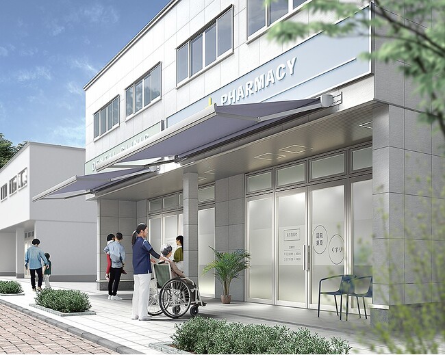 壁付けオーニング「彩風」を鉄骨造でも展開　カフェや幼稚園など幅広く活用可能に