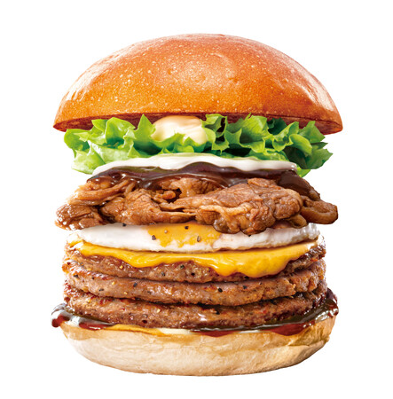 【ロッテリア】３月は「たまてりバーガー」がキングサイズに！「ロッテリア 肉（29）の日」開催