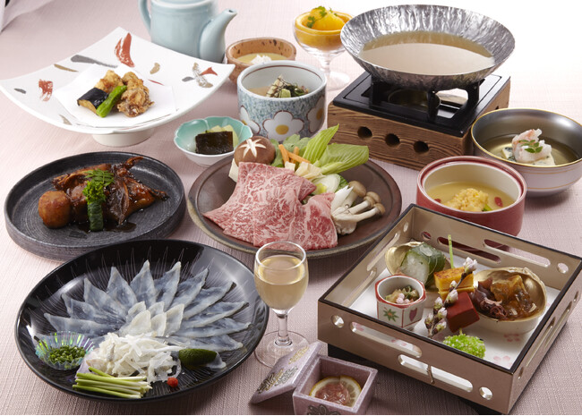 【下関春帆楼阿倍野店】春爛漫‐黒毛和牛×ふぐ 魅惑のコラボレーション-あべのハルカス内店舗限定4月30日（水）迄