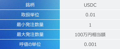 【国内初】ユーエスディーシー(USDC)一般向け取扱い開始のお知らせ