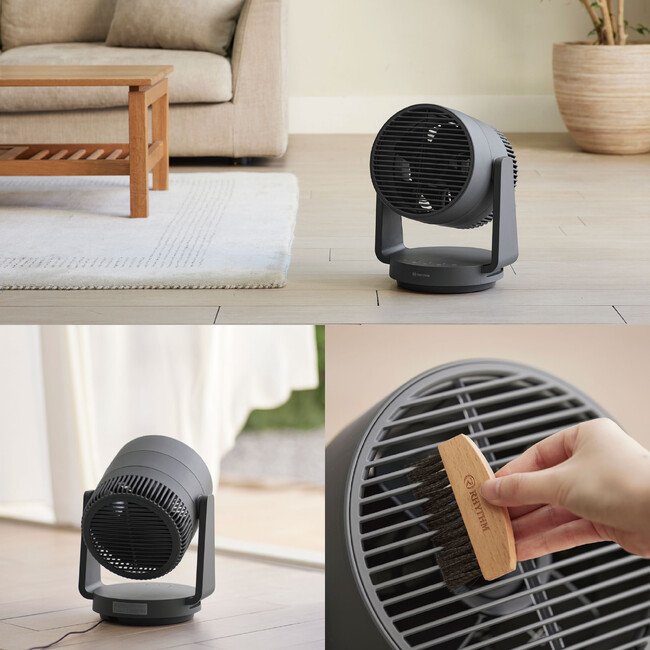 「こそうじ」しやすい2重反転ファンサーキュレーター「Silky Wind Circulator（シルキーウインドサーキュレーター）」に新色「ダークグレー」登場。