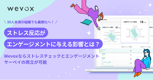 【Wevox】ストレス反応とエンゲージメント間の影響を調査