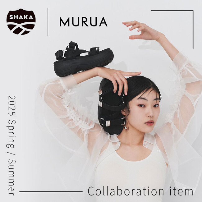 「MURUA(ムルーア)」×「SHAKA(シャカ)」フットウェアブランド「SHAKA(シャカ)」とのコラボレーションアイテムを4月4日(金)より先行予約開始