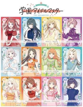 『学園アイドルマスター』の1周年をアニメイトのフェアでお祝い！アイドル候補生全員がドレスを身にまとった描きおろしイラストの特典やマルチプレイマット、ぱしゃこれ等の新グッズが発売！