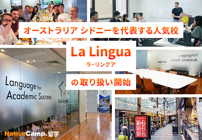 【ネイティブキャンプ留学】オーストラリア・シドニーを代表する人気校「La Lingua」の取り扱い開始