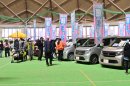 各メーカーの軽自動車を展示 各メーカーの軽自動車を展示