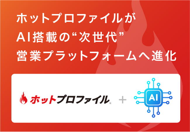 「ホットプロファイル」がAI搭載の“次世代”営業プラットフォームへ進化