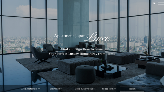 外国人富裕層・エグゼクティブ向け 高級賃貸専門サイト『Apartment Japan-Luxe』が4月1日よりサービス開始