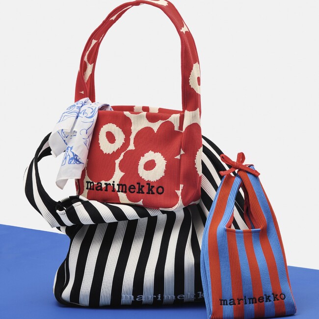 [マリメッコ]松屋銀座にてポップアップショップをオープン。人気バッグシリーズ ニットバッグを販売。