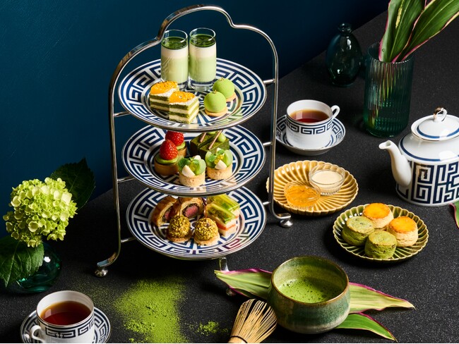 【セント レジス ホテル 大阪】清々しい初夏の香りと味覚に包まれる「セントレジス・Matchaアフタヌーンティー」