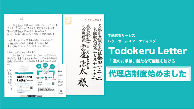 【問題】商談率１１％を達成した手紙文章は本文の3候補のうちどれでしょう？ 直筆手紙営業代行サービス トドケルレター「代理店制度」始めました！
