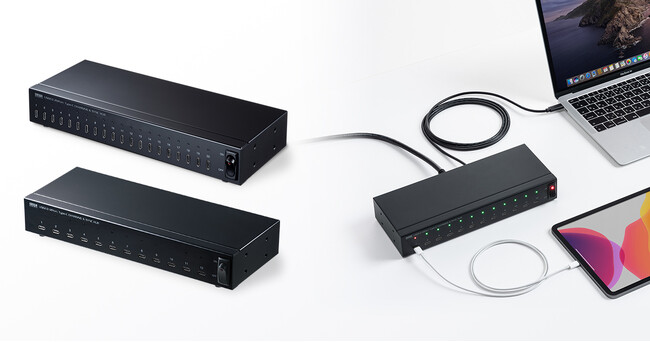 タブレットをまとめて充電&同期できる、USB2.0 Type-Cハブを発売