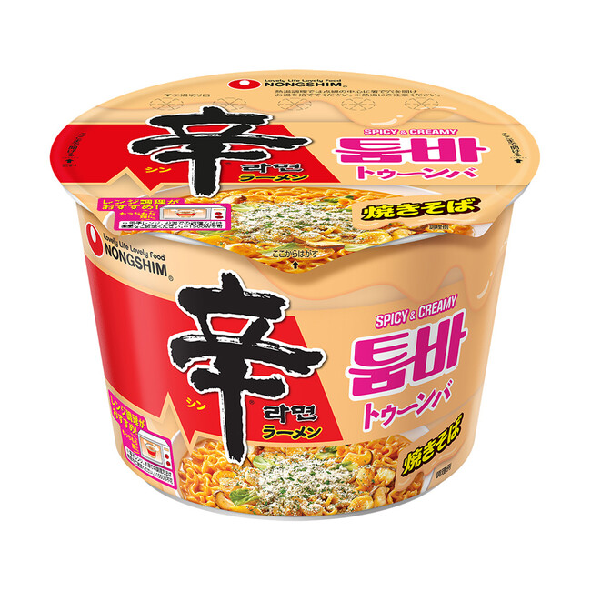 韓国では発売から4ヶ月で2,500万個を販売した話題の新製品！ピリ辛クリームパスタ風の「辛ラーメン トゥーンバ カップ」、4月8日よりセブン-イレブンにて数量限定で先行発売開始！
