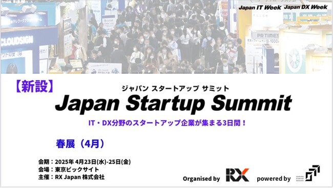 Leading Startup Squareは、日本最大のIT・DX展示会「JAPAN IT WEEK」との連携を通じ、新イベント「Japan Startup Summit」を開催致します。