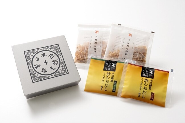 日本橋のシンボルがモチーフの鰹節専門店オリジナル缶！「日本国道路元標　はじまりの日本橋　かつお節だし合わせ」　「にんべん 日本橋本店」にて4月6日より販売開始