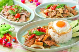 牛ロース肉を使った季節限定メニュー 牛ロース肉を使った季節限定メニュー