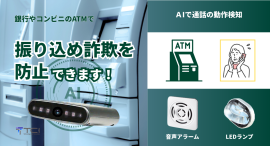 通話動作検知AIカメラで、振り込み詐欺を防止 1 通話動作検知AIカメラで、振り込み詐欺を防止 1