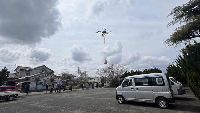 観光体験に新たな価値を提供―国際ドローン協会、東庄町で物流ドローンによるお弁当配送業務を実施