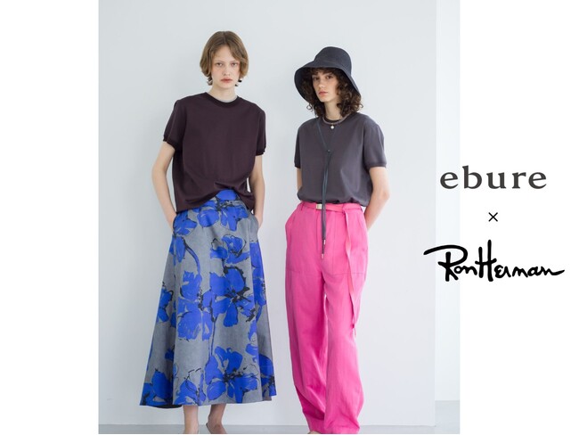 【ロンハーマン】ebure × Ron Herman コラボレーションによる新作のTシャツが発売