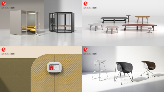 イトーキの4製品が『Red Dot Design Award 2025』を受賞！世界的に権威あるデザイン賞で高い評価を獲得