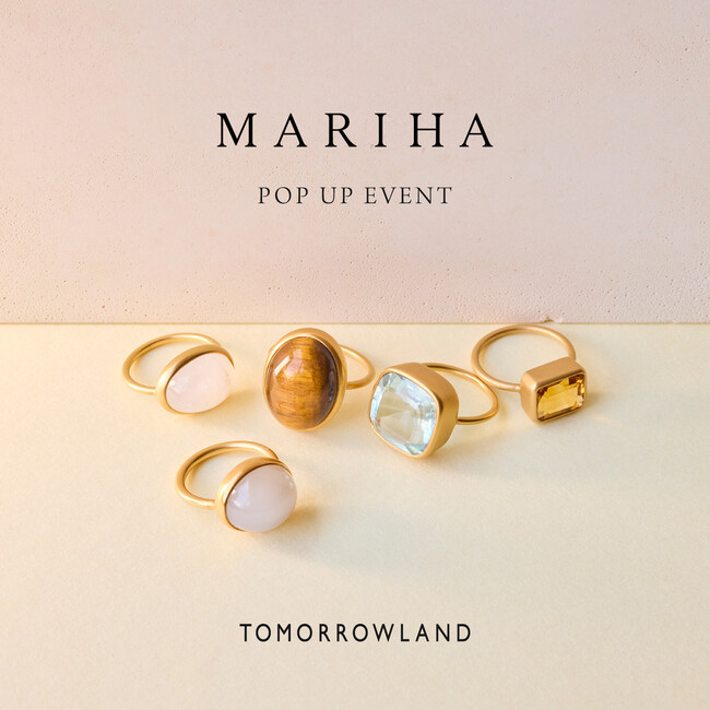 【MARIHA ポップアップイベント｜4/3 - 4/29開催】一点ものジュエリーがトゥモローランド有楽町・柏店に揃います