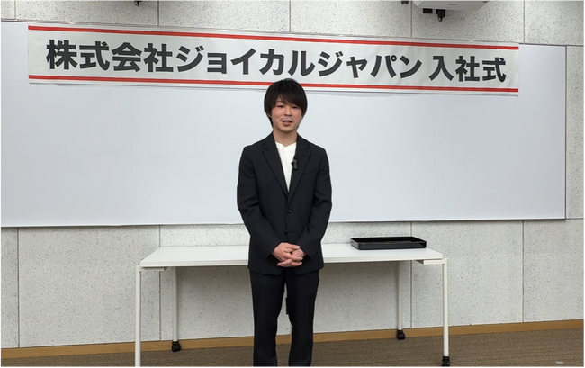 ジョイカルジャパン、入社式を開催!ゲストに内村航平さんが登場