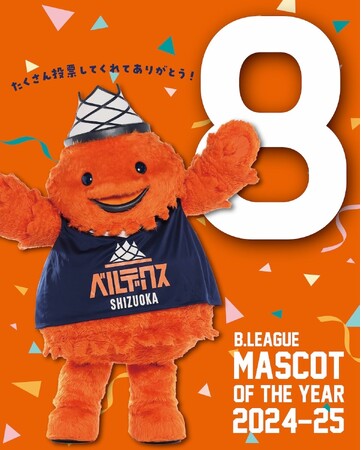 ベルティが総合第8位(B2トップ)を獲得!