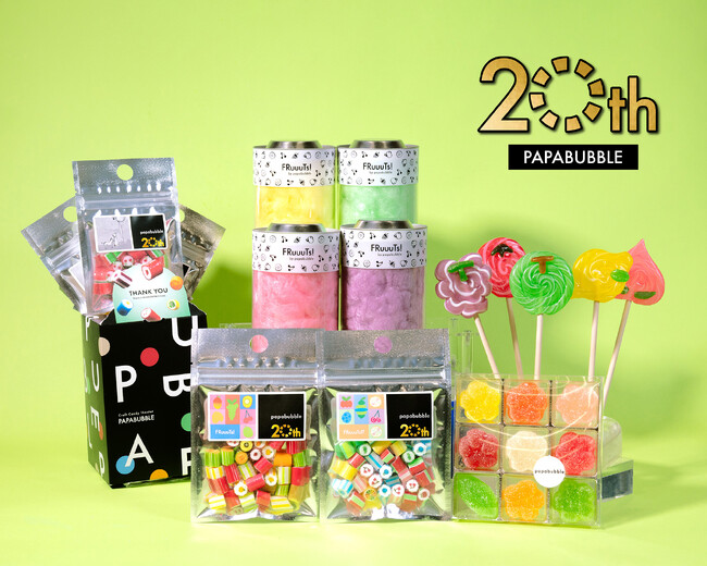 復刻フレーバーから架空のフレーバーまでわくわく心躍る20周年企画第一弾！PAPABUBBLEのフルーツフェア　4月10日より発売